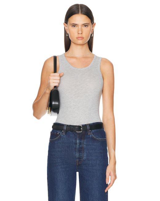 ÉTERNE Blue Fitted Tank Top