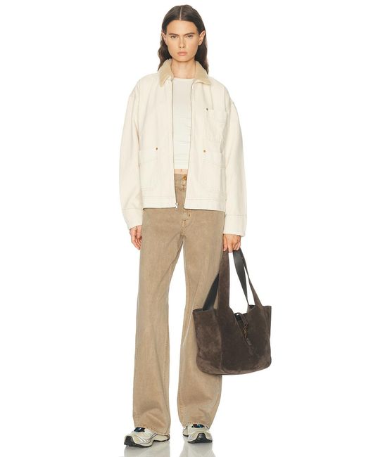 SLVRLAKE Denim Natural Casey Square Worker Jacket