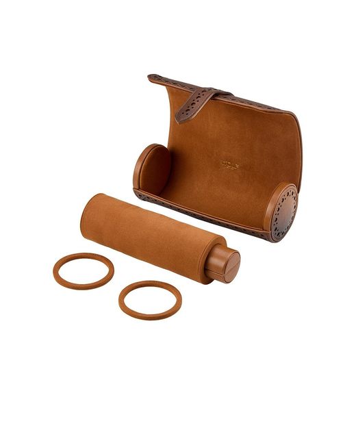 Wolf Brown Brogue Triple Watch Roll