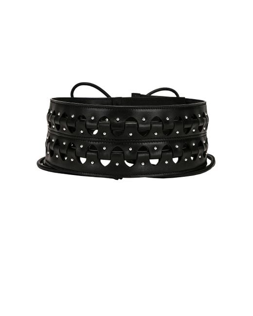Alaïa Black Hinge Belt