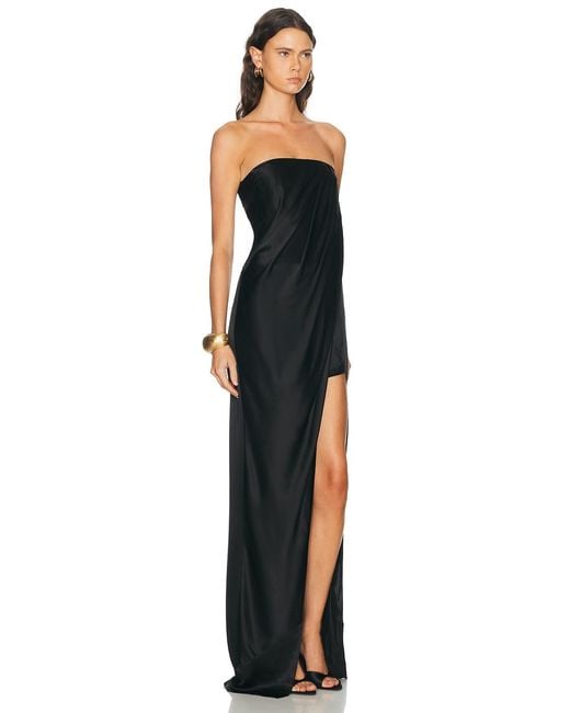 The Sei Blue Strapless Wrap Gown