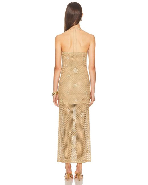 love shack fancy gold dress Liria Sequin Mini Dress main image 1