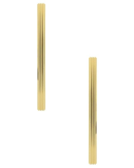 Khaite White Empire Long Earrings