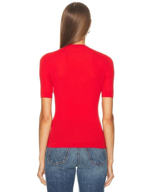 Khaite Red Celina Top