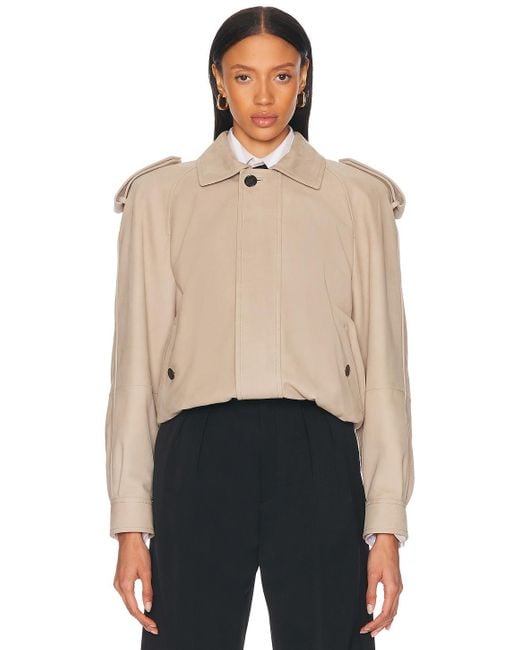 Saint Laurent Natural Bomber Jacket
