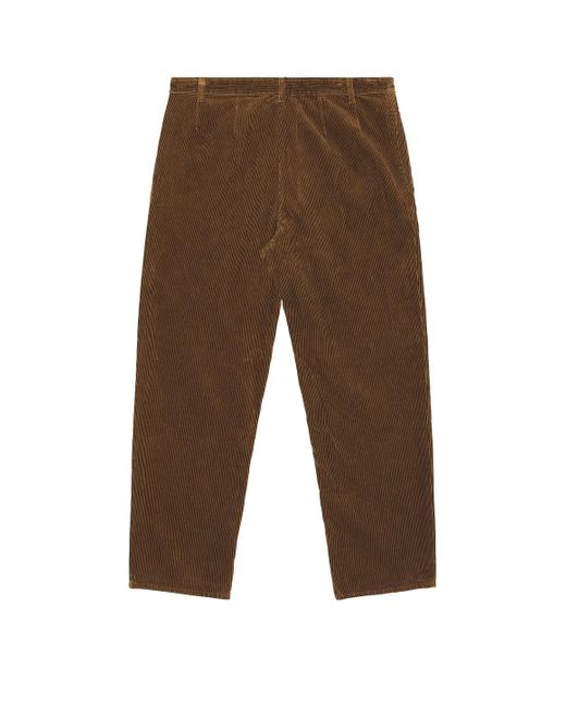 Saint Laurent Brown Straight Tuck Pant for men
