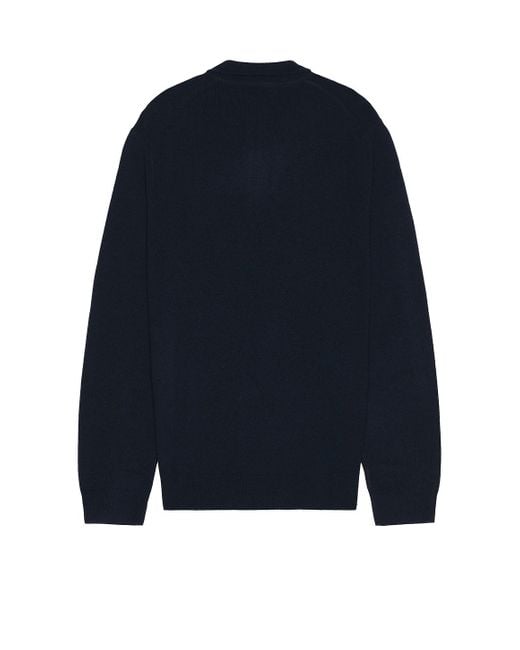 Polo Ralph Lauren Blue Lex Merino Wool Novelty Bear 1/2 Zip Sweater for men