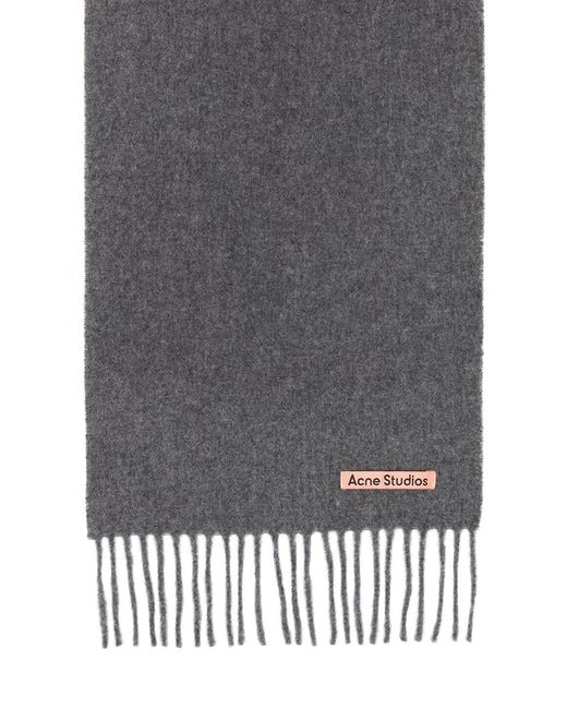 Acne Black Solid Scarf