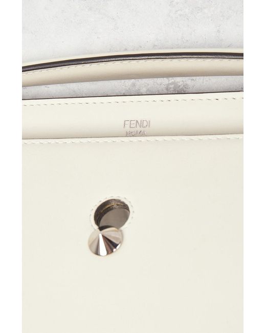 Fendi White Dotcom Shoulder Bag