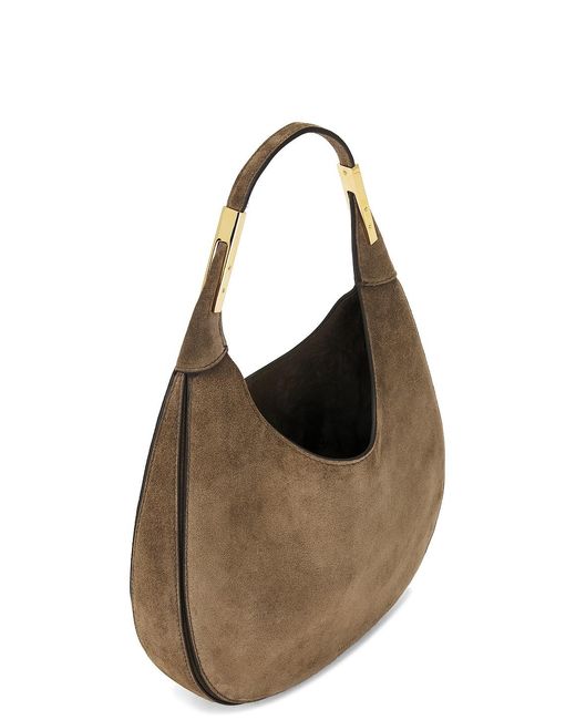 SAVETTE Brown Small Florence Hobo Bag