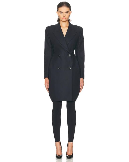 Alaïa Blue Tailored Coat