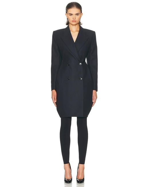Alaïa Blue Tailored Coat