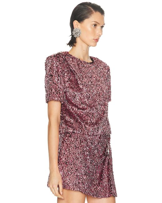 Area Red Sequin T-shirt