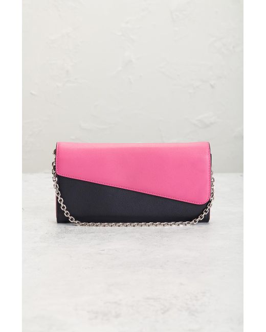 Dior Pink Long Wallet On Chain