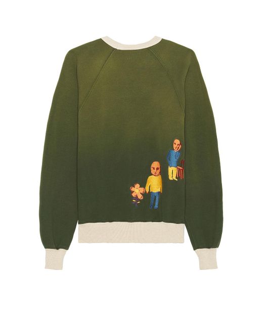 Samuel Zelig Green Tiburon Crewneck for men
