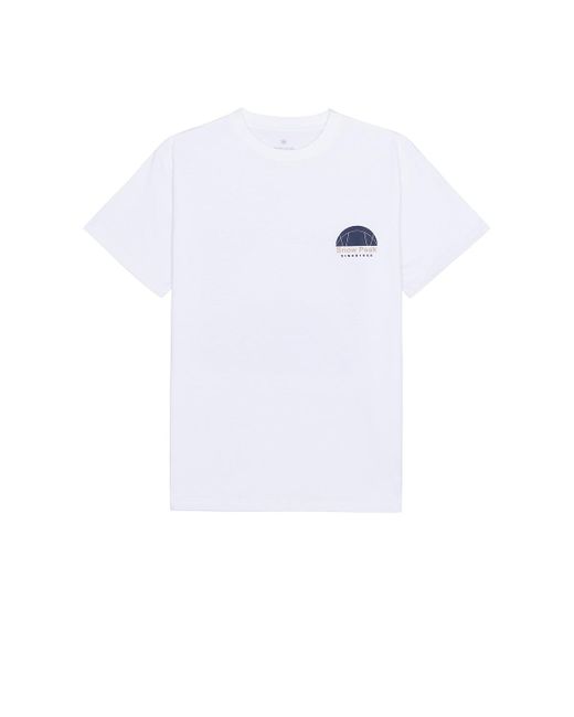 Snow Peak White Alpha Breeze Typography T-shirt for men