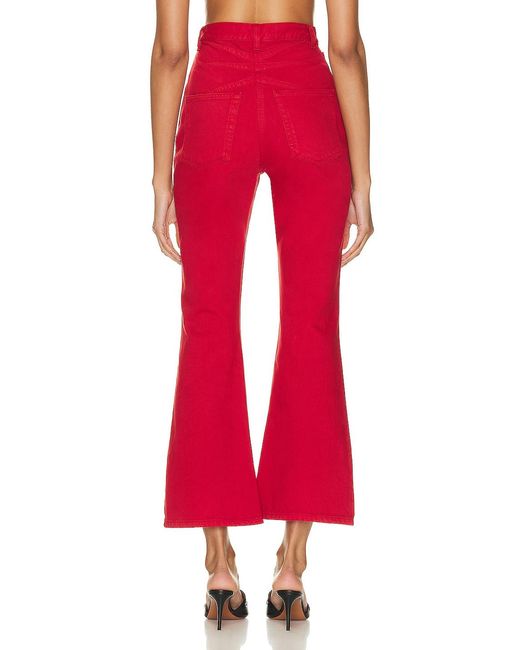 Alaïa Red Alaïa Bootcut Jeans