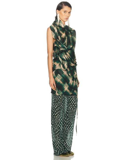 Dries Van Noten Green Codolla Shirt