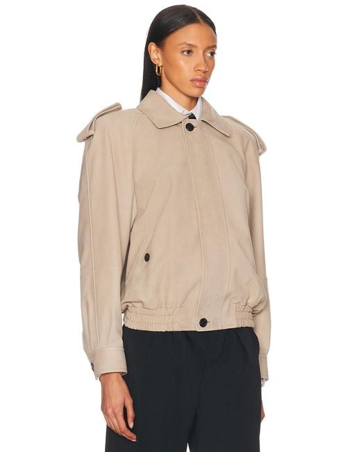 Saint Laurent Natural Bomber Jacket