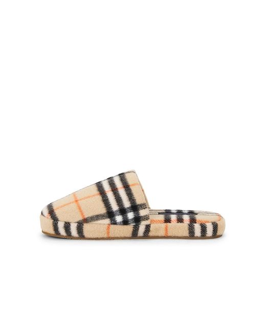 Burberry Metallic Flat Mule