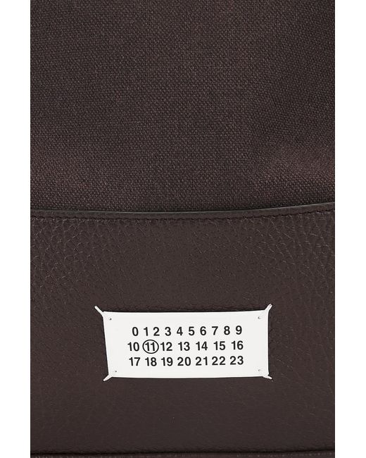 Maison Margiela Brown Medium 5Ac Daily Drawstring Backpack