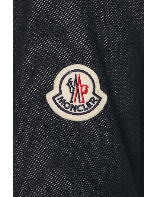 Moncler Blue Button Up Mini Dress