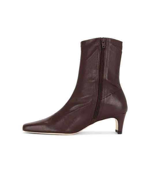 Staud Brown Wally Sock Ankle Boot