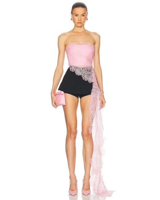 David Koma Blue Mini Skort