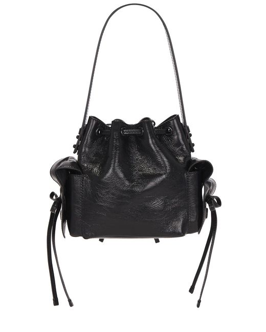 Acne Black Multipocket Mini Bucket Lux Bag