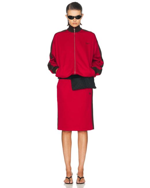 Coperni Red Oversized Track Jacket