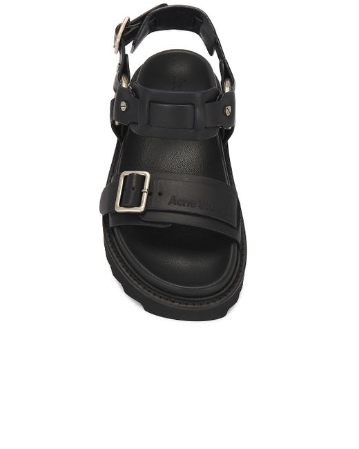 Acne Black Chunky Sandal
