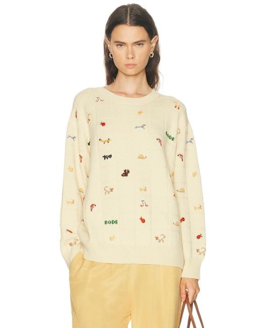 Bode Natural Zoologist Sweater