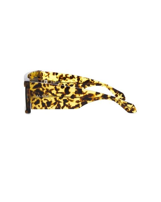 Alaïa Multicolor Cut Rectangular Sunglasses