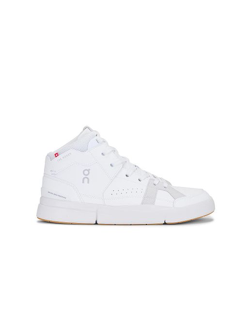 On Shoes White The Roger Clubhouse Mid Sneaker for men