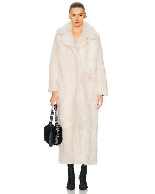 Nour Hammour White For Fwrd Evita Extra Long Coat