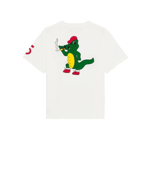 Bode White Reptile Rec Tee for men