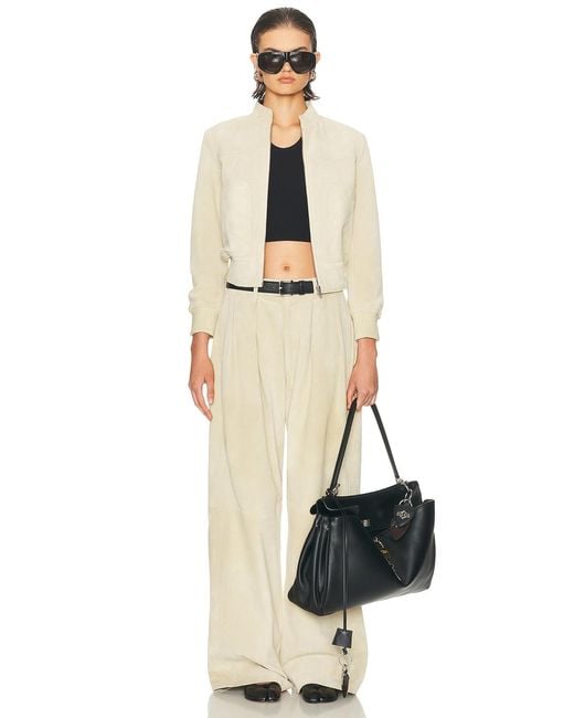 R13 Natural Shrunken Leather Jacket