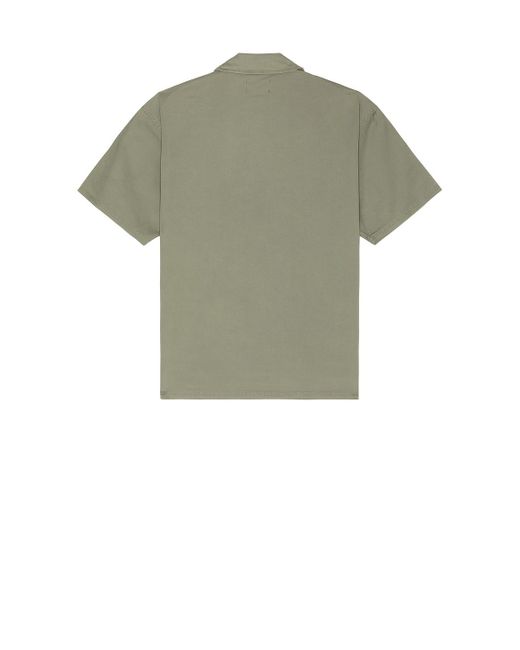 Represent Green Script Camp Collar Shirt for men