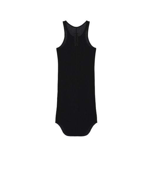 Rick Owens Black Basic Rib Tank for men