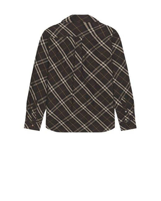 Burberry Black Robert Essentials Classic Long Sleeve Shirt for men