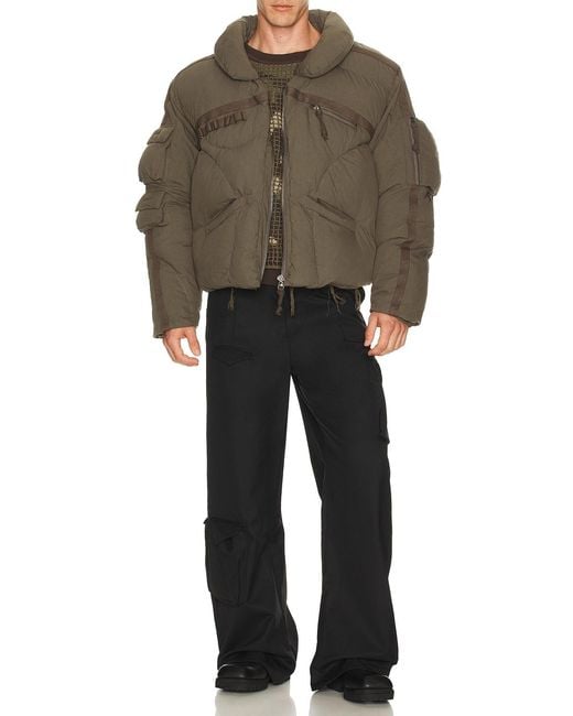 Kody Phillips Green Netted Sweater for men