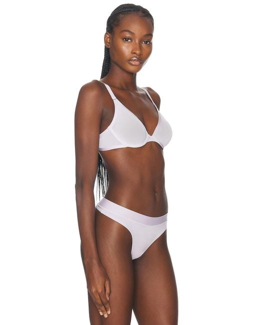 CUUP Brown Mesh Plunge Bra