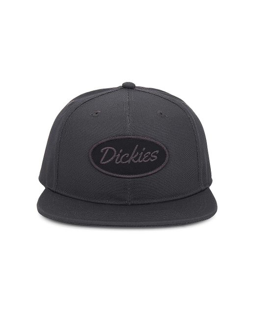 Dickies Black Flat Bill Cap for men