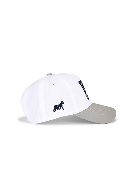 Siegelman Stable Gray Patched Five Panel Hat for men