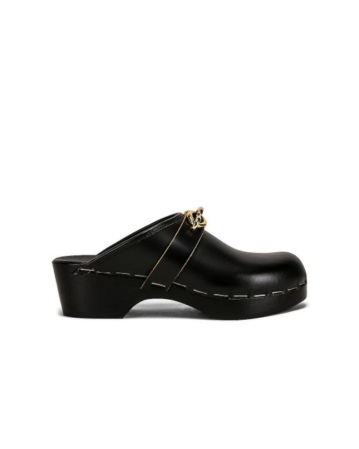 Saint Laurent Black Le Maillon Clogs