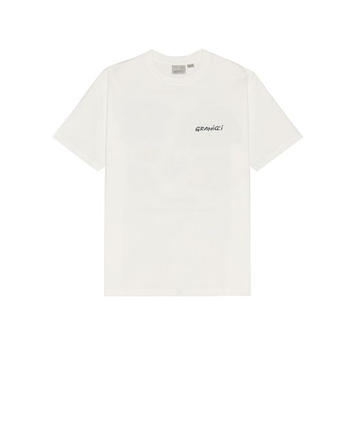 Gramicci White Geared Up Tee for men