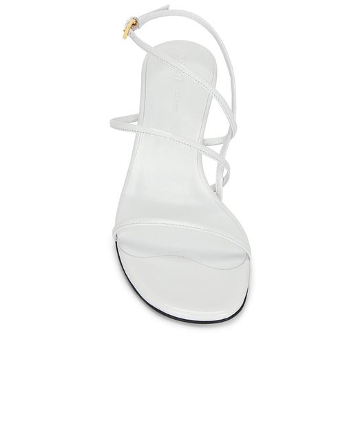 Khaite White Loop Kitten Heel 35 Sandal
