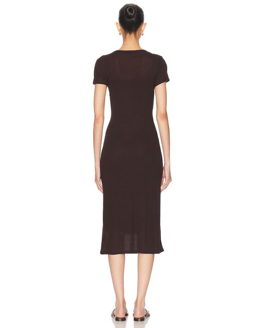 Leset Black Rozzi Double Layer Tee Dress
