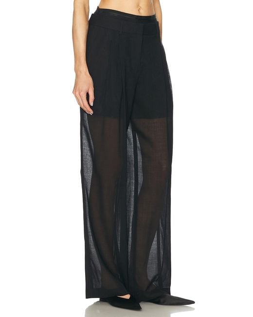 Helmut Lang Black Double Pleated Pant