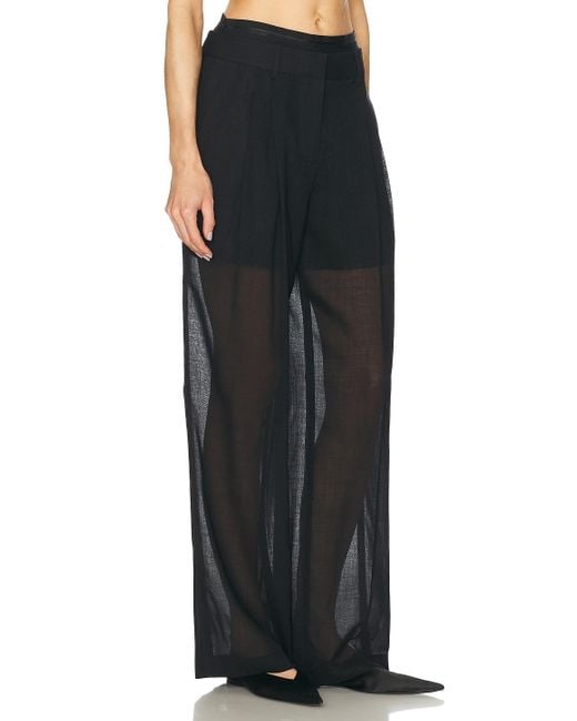 Helmut Lang Black Double Pleated Pant